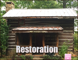Historic Log Cabin Restoration  Fayette, Alabama